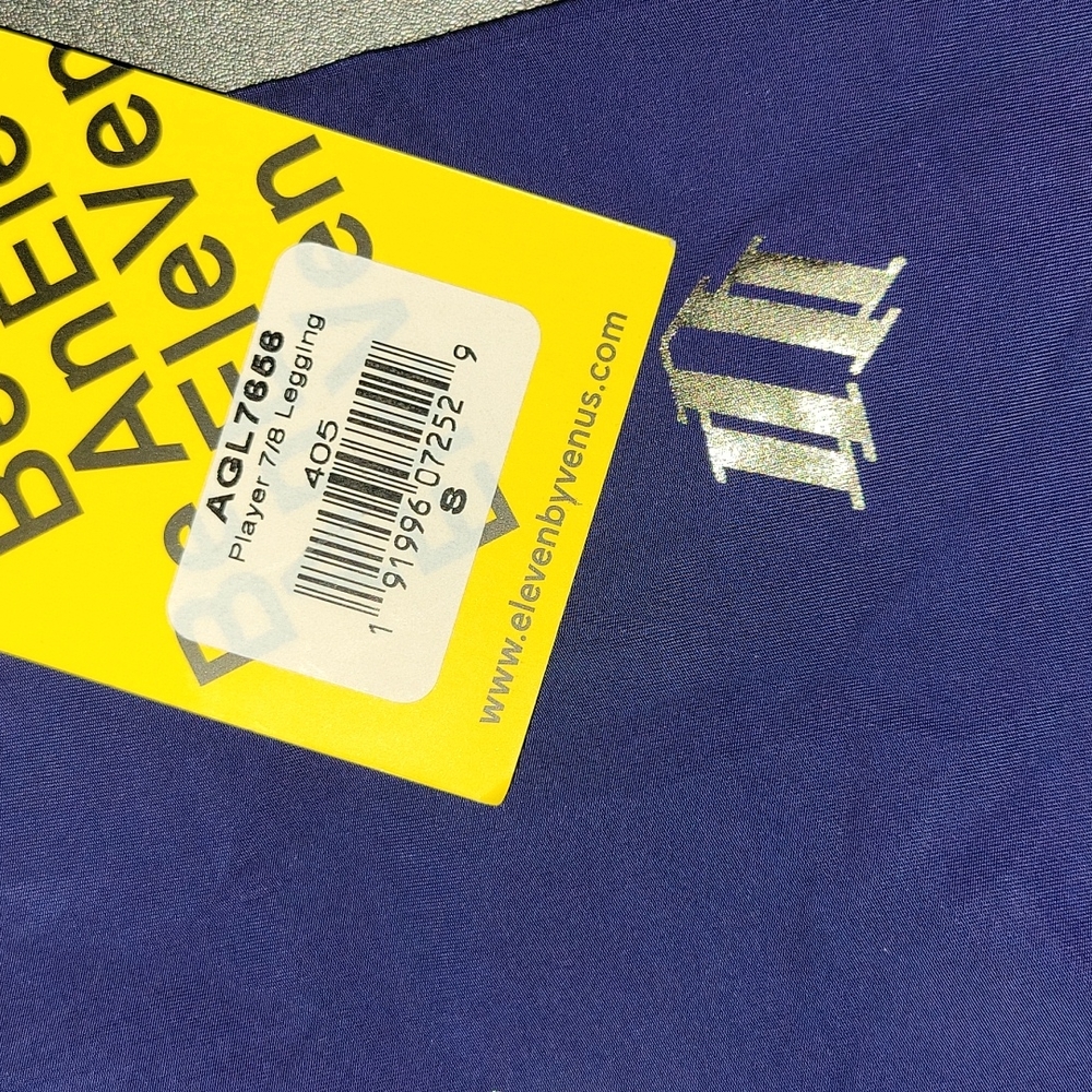 SOLD  EleVen by Venus Williams player 7/8 glam Leggings navy gold Size S    $98 - Picture 6 of 7